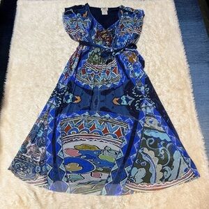 Fuzzi Printed Maxi Dress - Size 20